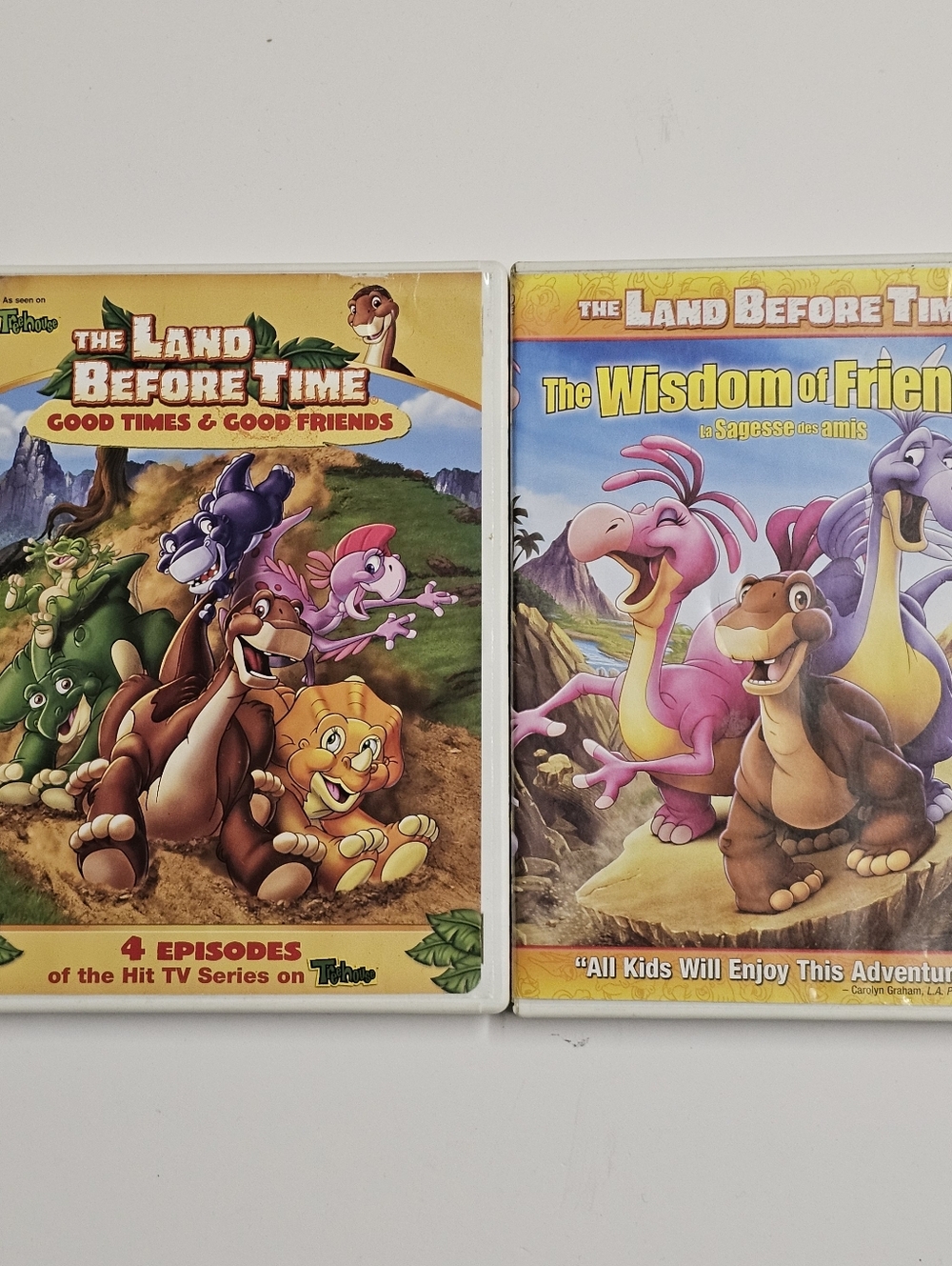 The Land Before Time 2-DVD Bundle - Wisdom of Friends & Good Times - Used/Kids